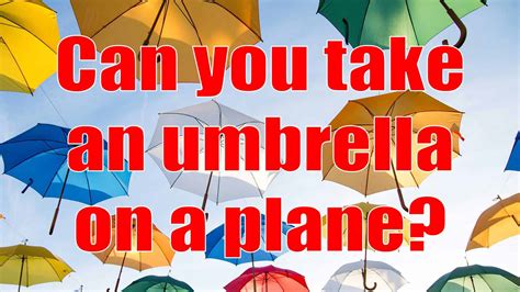 can u bring umbrella on plane